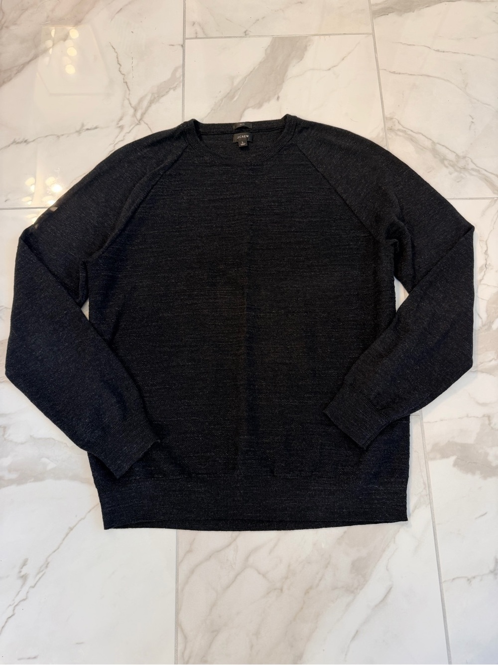 J. Crew Men's Slim Fit Crewneck Sweater in Black